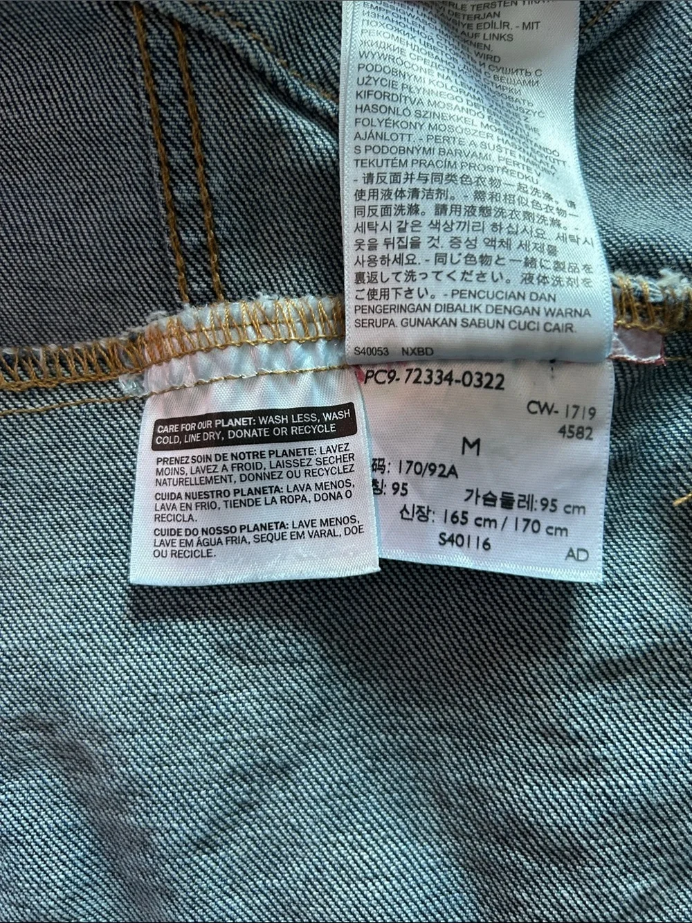 Levi's Dark Blue Denim Trucker Jacket - Picture 6 of 7